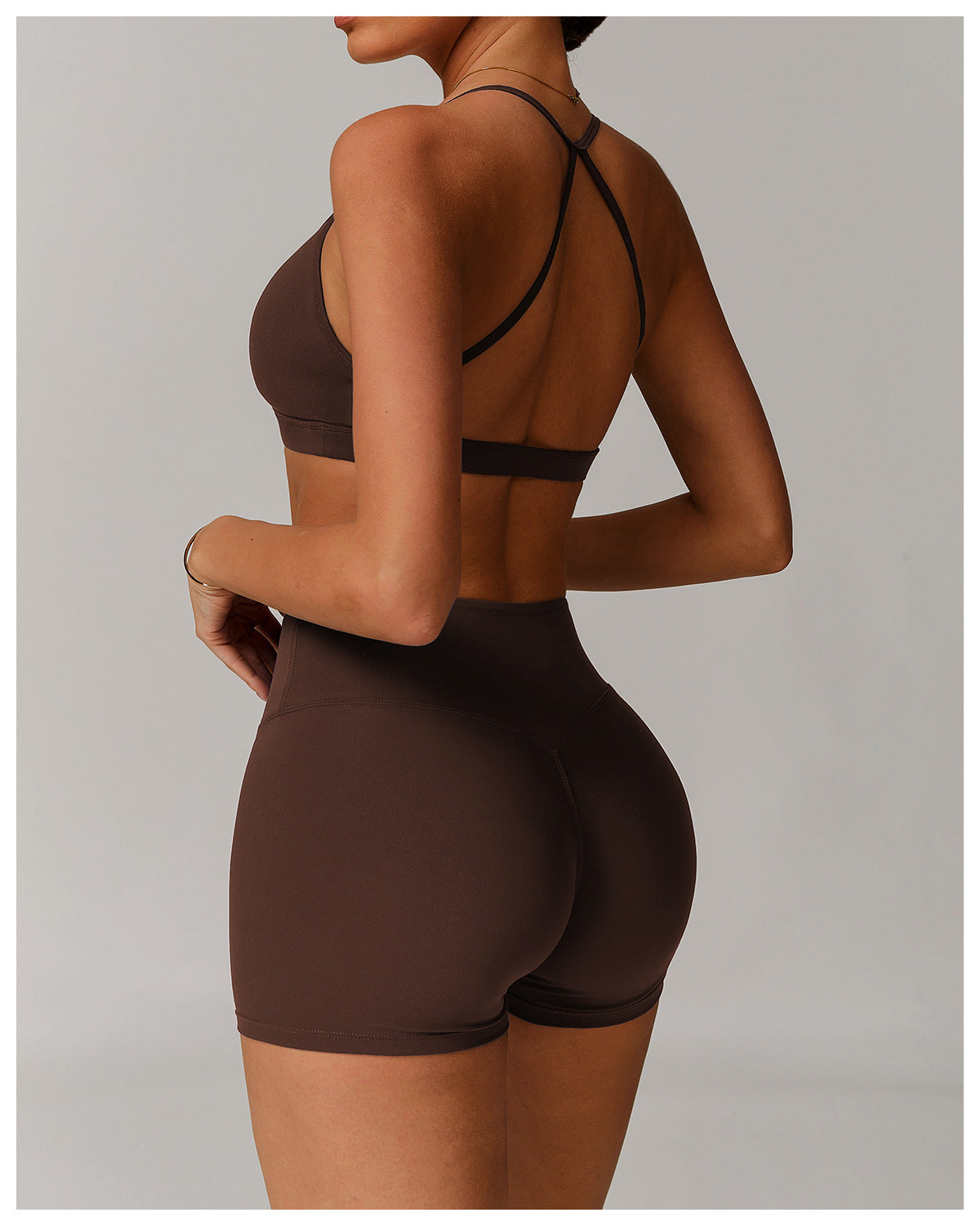 Juno Shorts in Brown