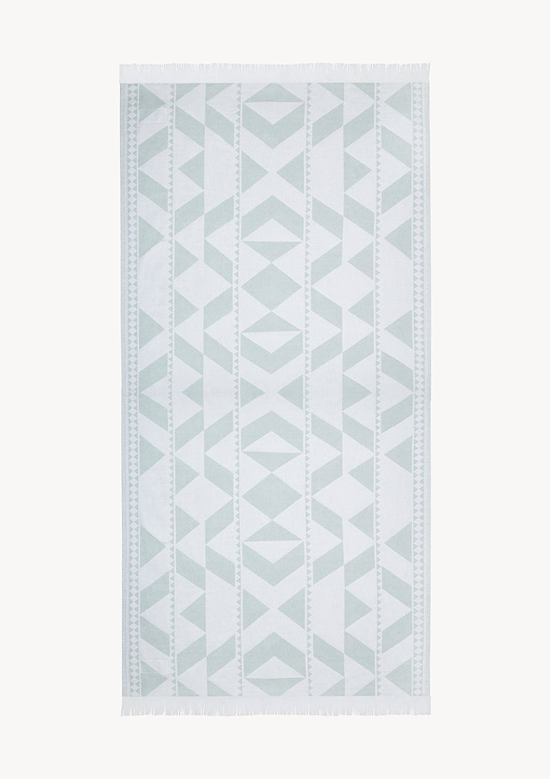 Andalucia Jacquard Beach Towel - Mint