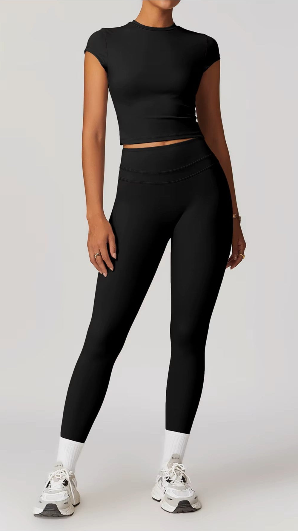 Athena Crop Top in Black
