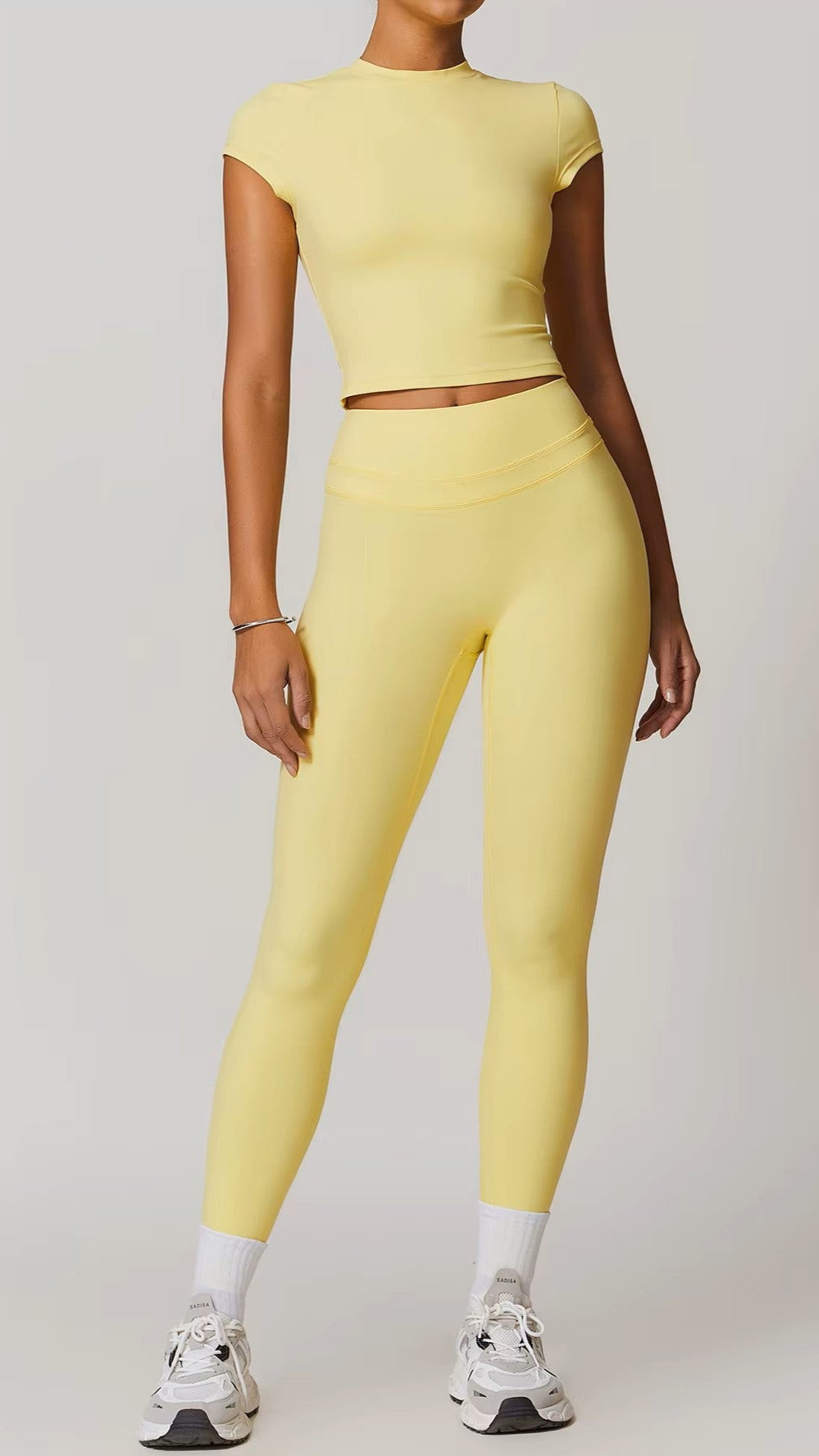 Athena Crop Top in Yellow