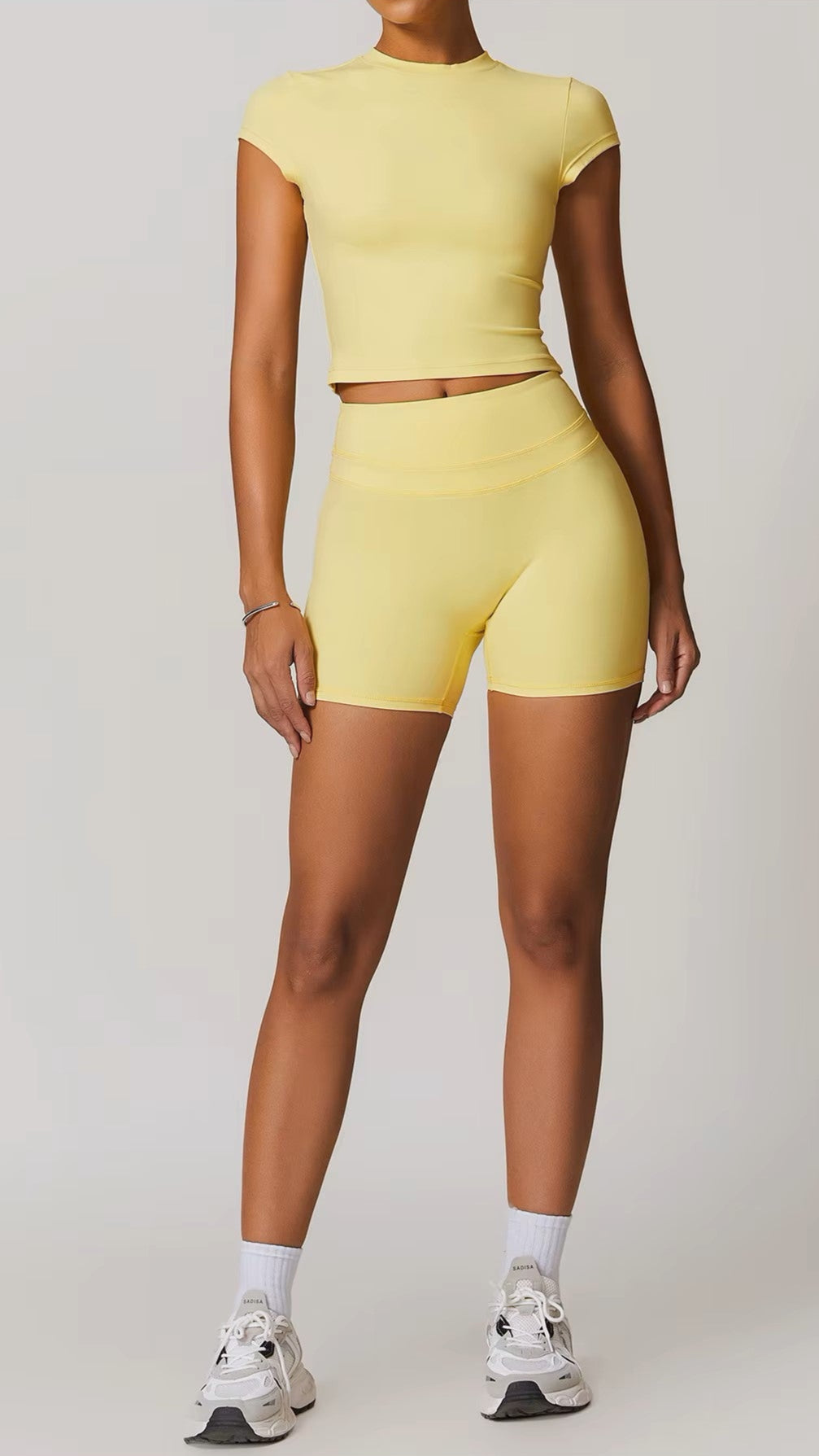 Athena Crop Top in Yellow