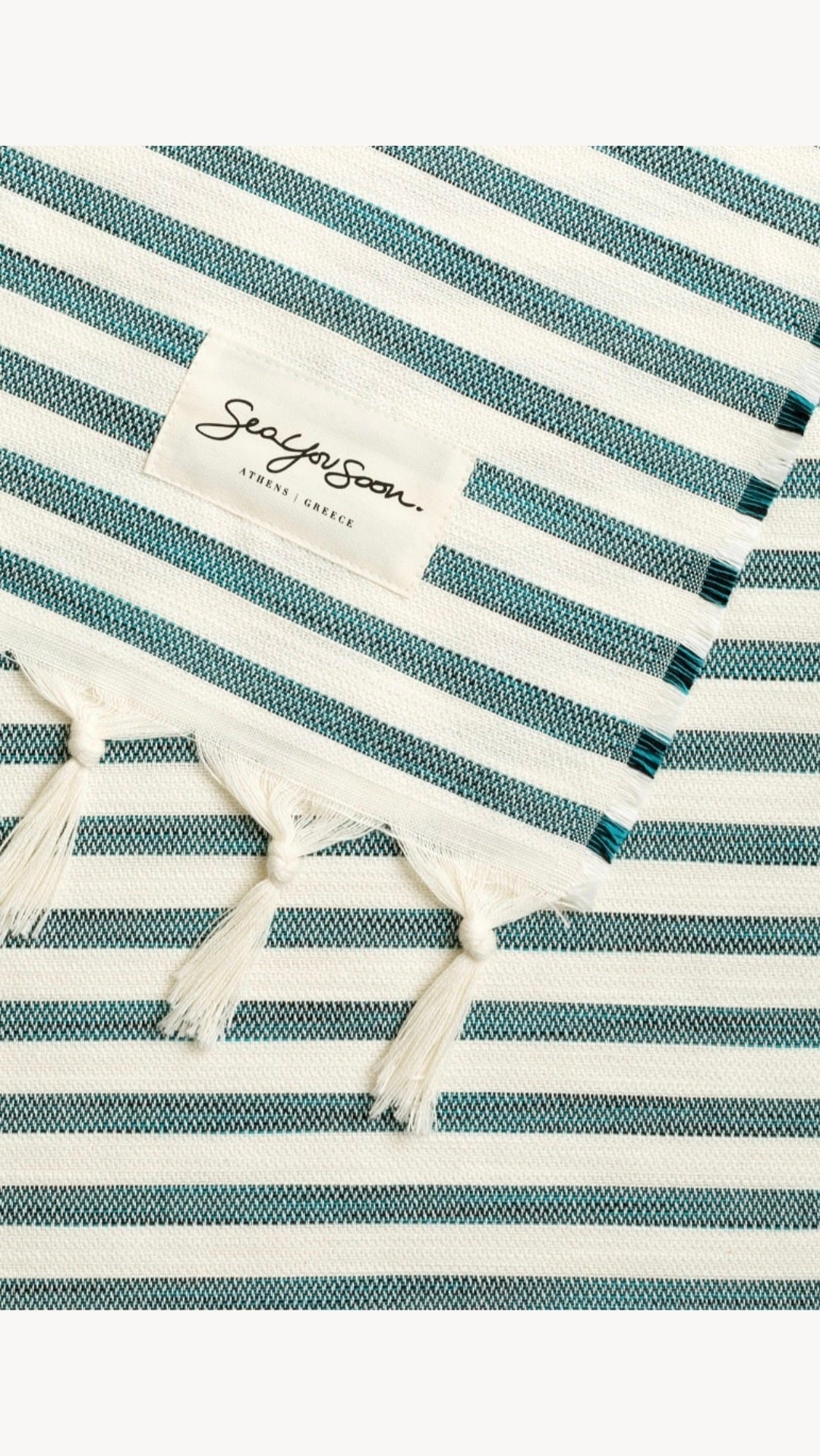 Tinetto Tencel Beach Towel - Emerald