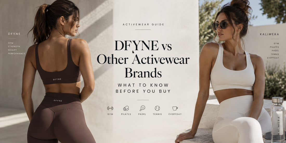 DFYNE vs other activewear brands — women’s gym, Pilates, padel and tennis activewear comparison
