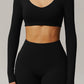 Juno Long Sleeve Top in Black