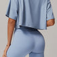 Selene Crop Top in Sky Blue