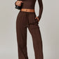 Rhea Long Sleeve Top in Brown