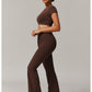 Juno Flared Leggings in Brown