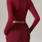 Rhea Long Sleeve Top in Red