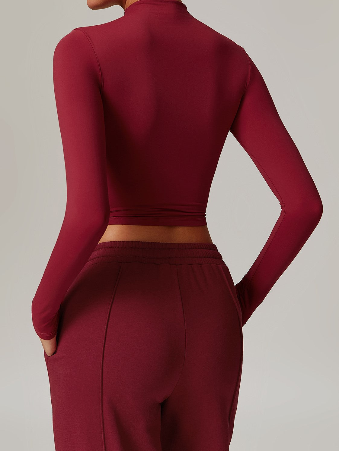 Rhea Long Sleeve Top in Red