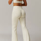 Juno Flared Leggings in Ivory