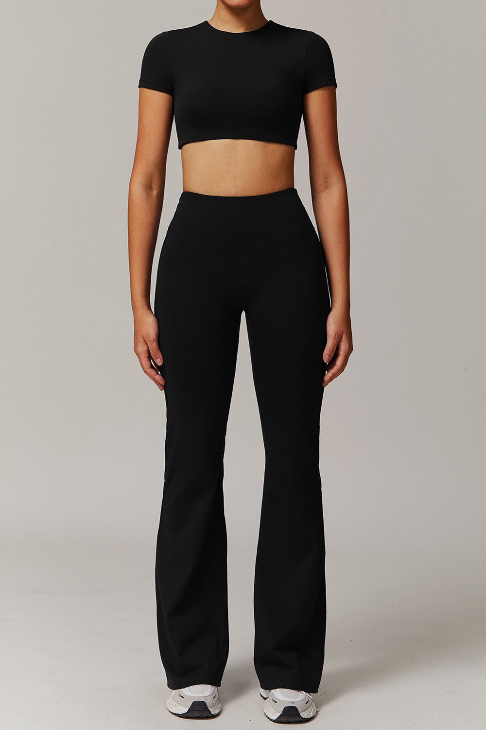 Juno Flared Leggings in Black