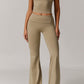 Gaia Flared Leggings in Khaki