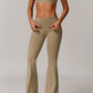 Gaia Flared Leggings in Khaki