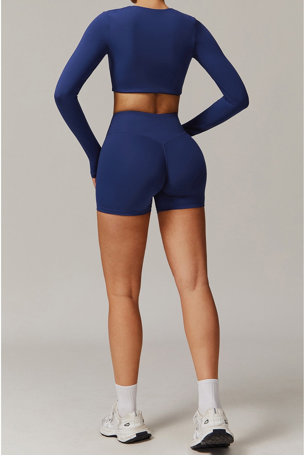 Juno Long Sleeve Top in Navy