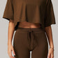 Selene Crop Top in Brown