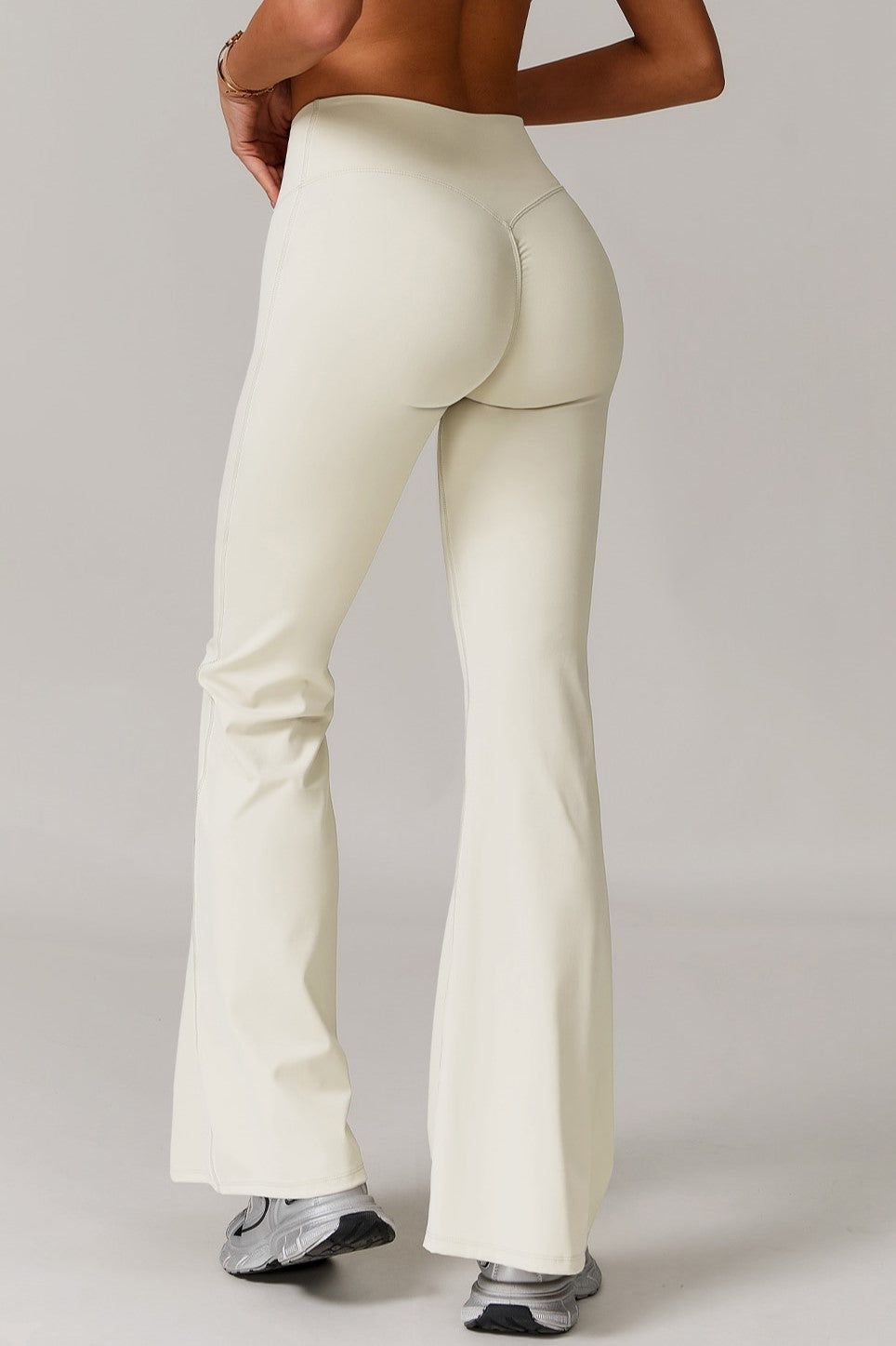 Juno Flared Leggings in Ivory