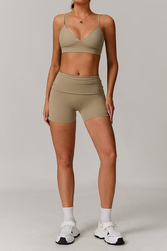 Gaia Shorts in Khaki