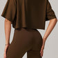 Selene Crop Top in Brown