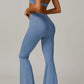 Aphrodite Flared Leggings in Blue