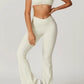 Chloe Flared Leggings in Ivory