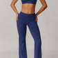 Juno Flared Leggings in Navy