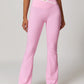 Hera Flared Leggings in Pink