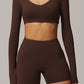 Juno Long Sleeve Top in Brown