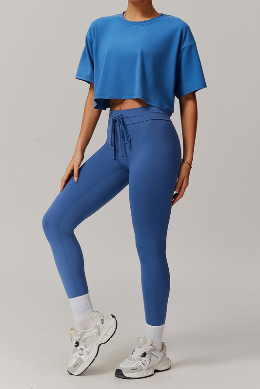 Selene Crop Top in Blue