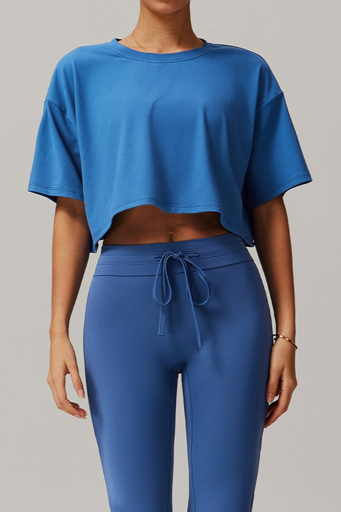 Selene Crop Top in Blue