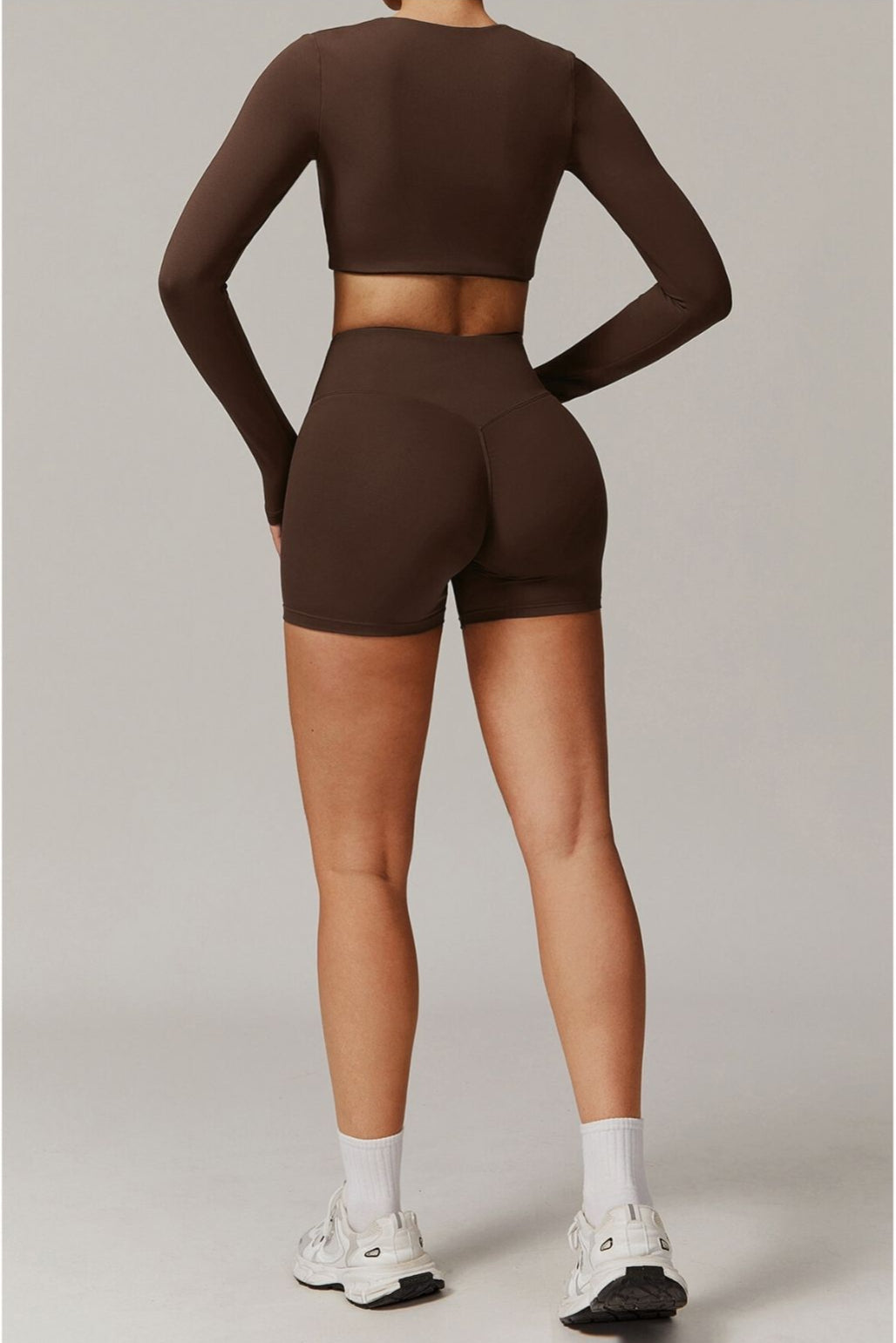 Juno Long Sleeve Top in Brown