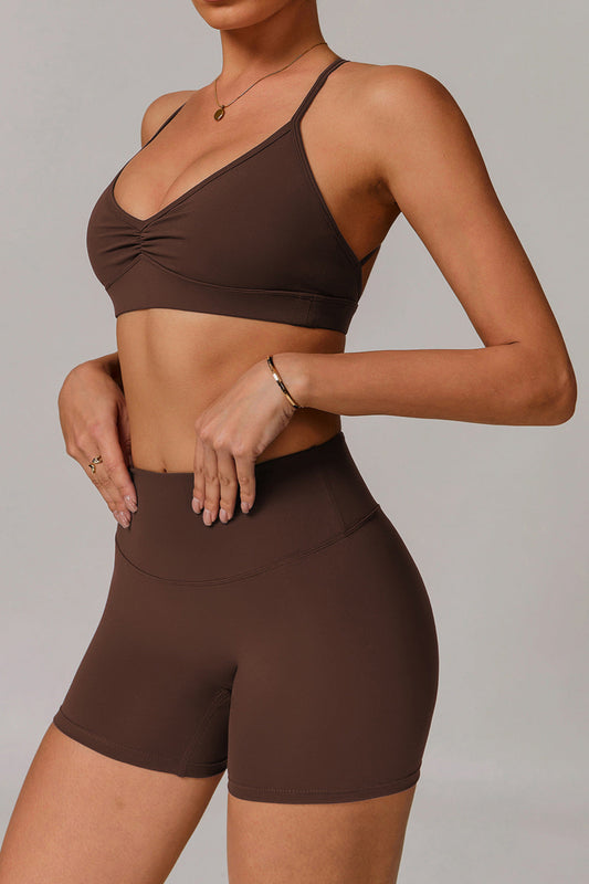 Juno Shorts in Brown