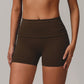 Gaia Shorts in Moss Brown
