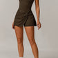 Gaia Bodysuit in Moss Brown