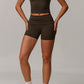 Gaia Shorts in Moss Brown