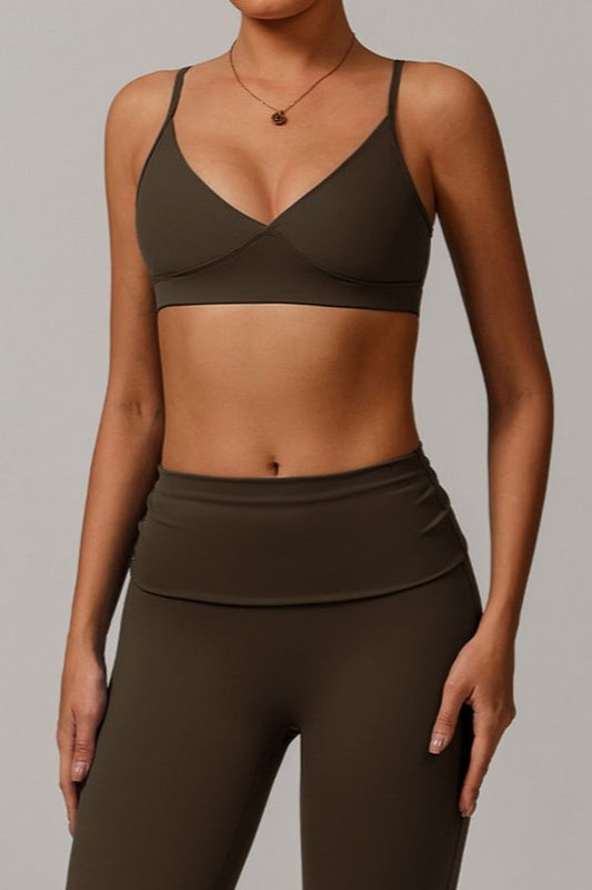 Gaia Bra in Moss Brown