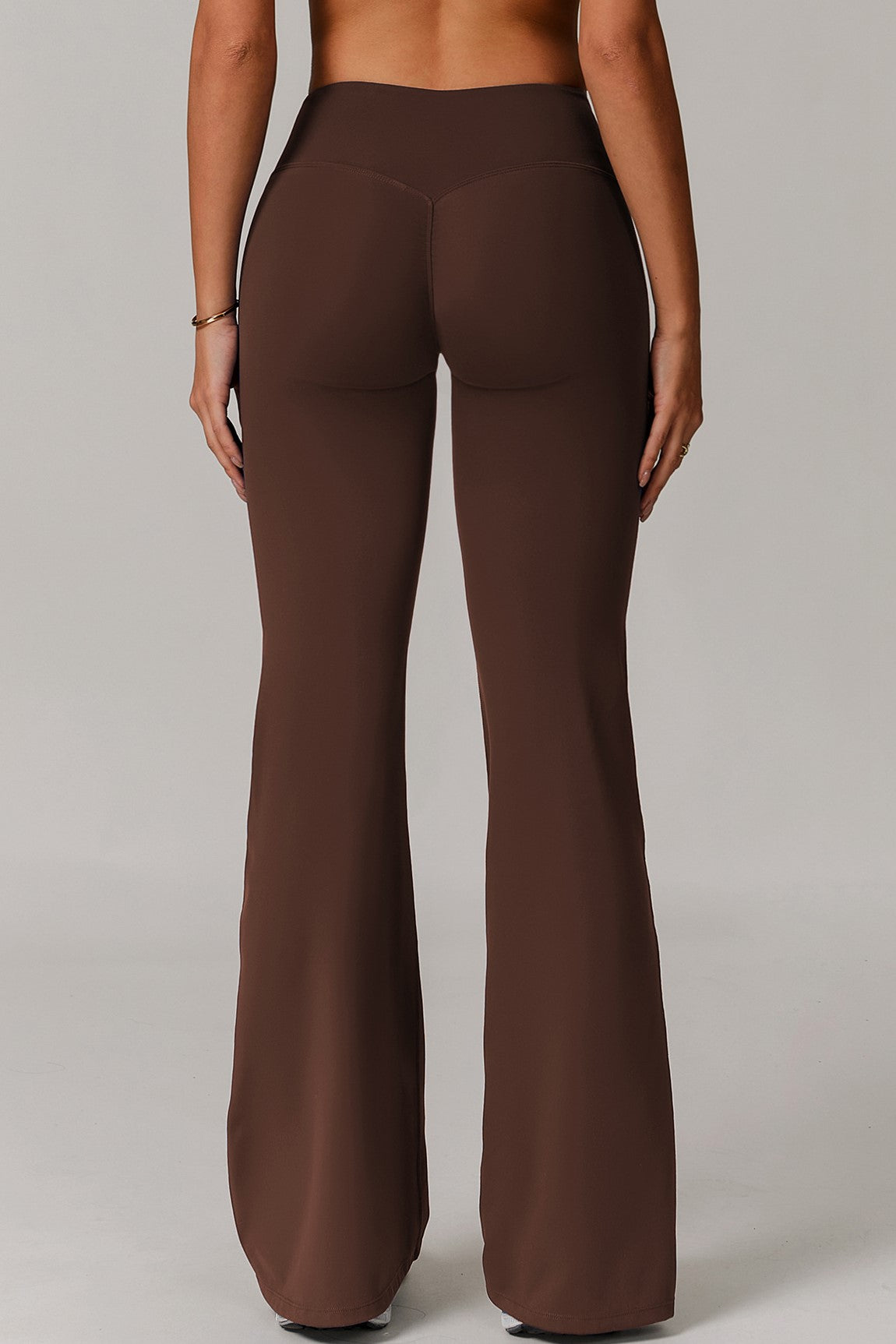 Juno Flared Leggings in Brown