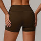 Gaia Shorts in Moss Brown