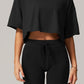 Selene Crop Top in Black