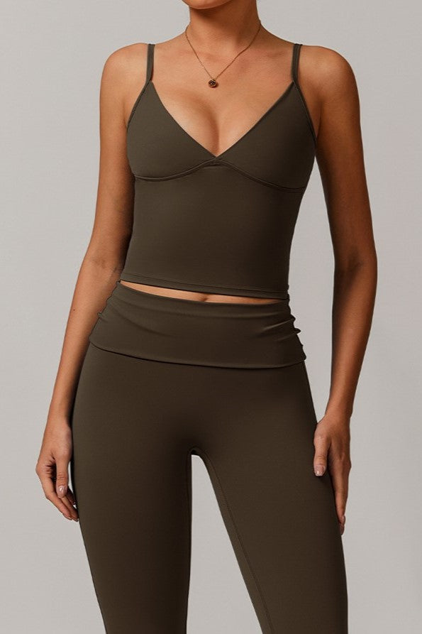Gaia Top in Moss Brown