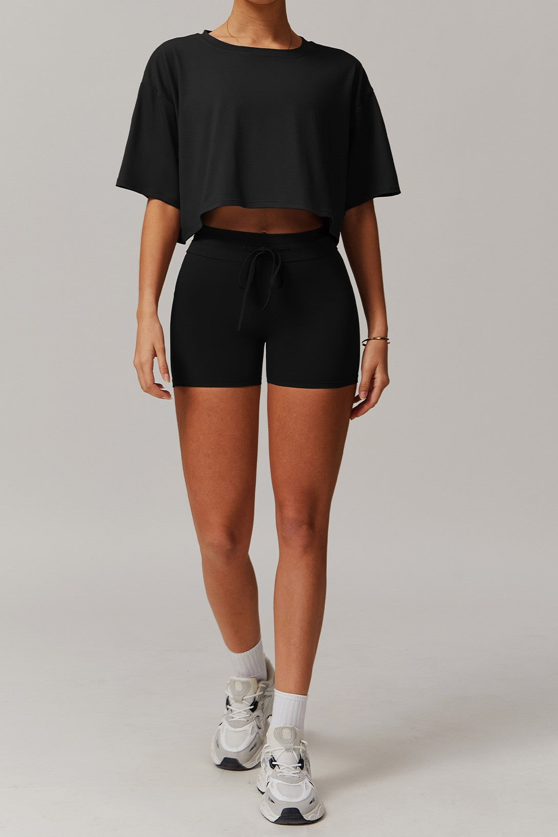 Selene Crop Top in Black