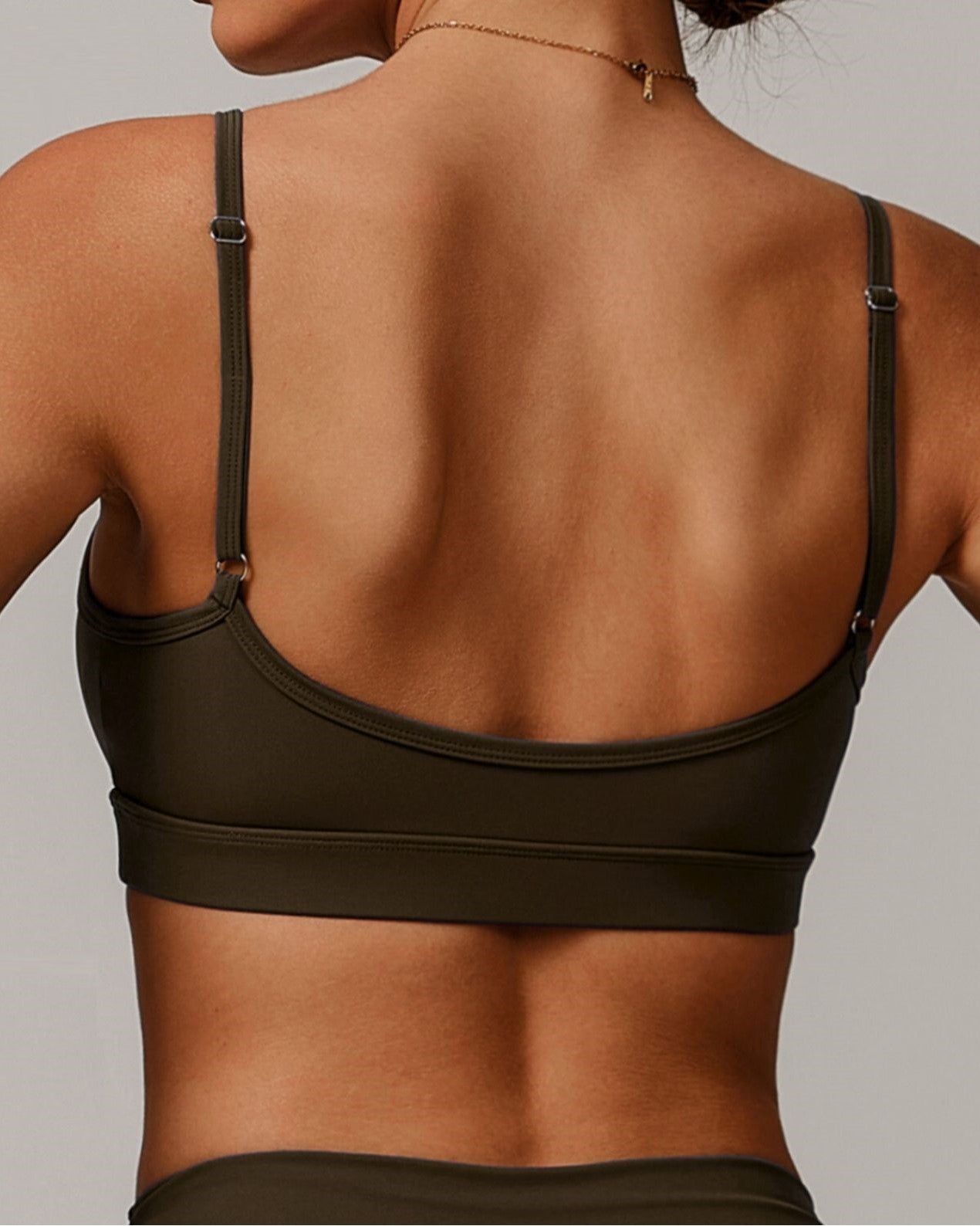 Gaia Bra in Moss Brown