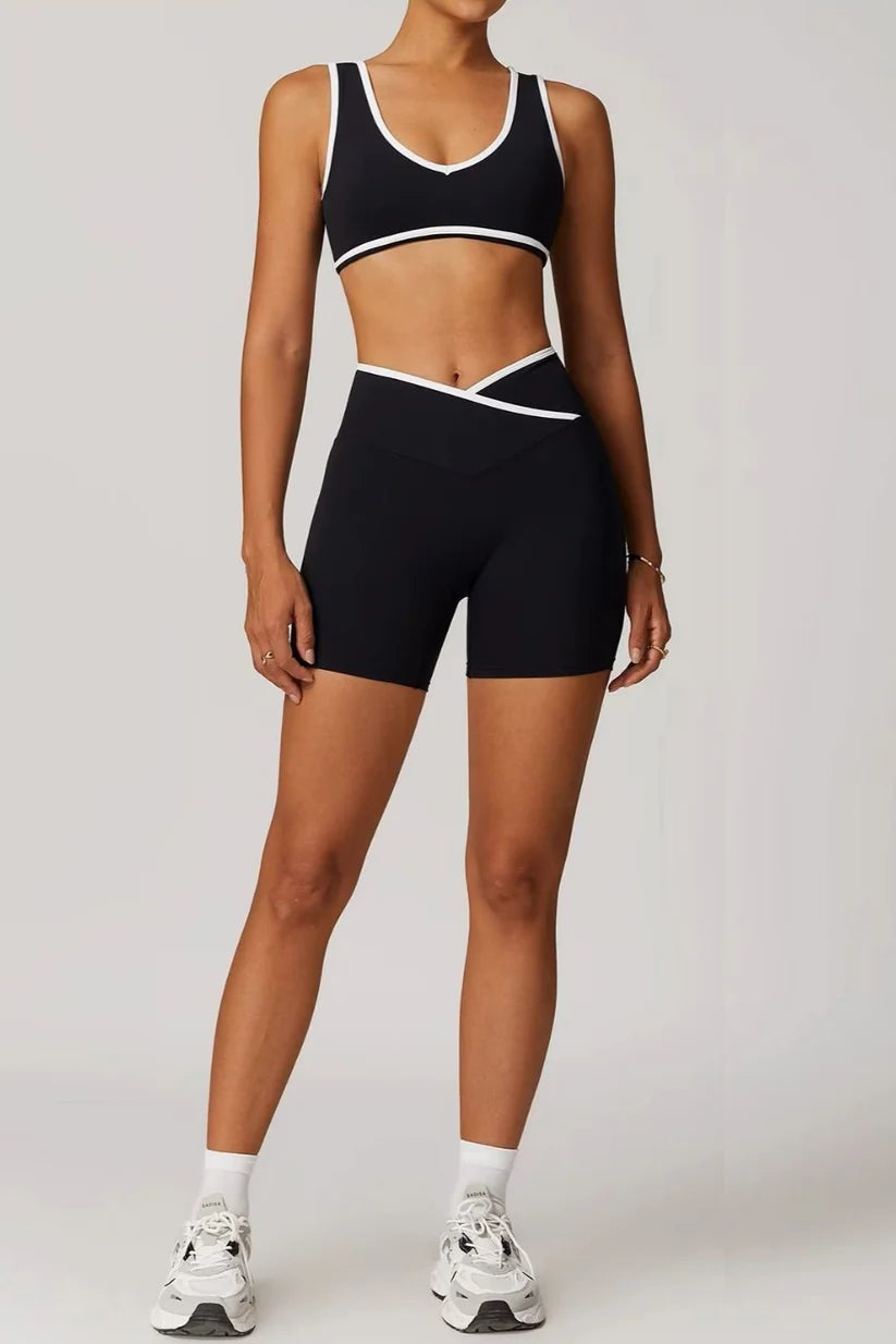 Aphrodite Short Set in Black