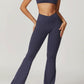 Chloe Flared Leggings in Navy