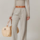 Rhea Long Sleeve Top in Beige