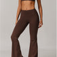 Juno Flared Leggings in Brown