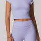 Athena Crop Top in Purple