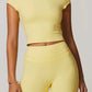 Athena Crop Top in Yellow