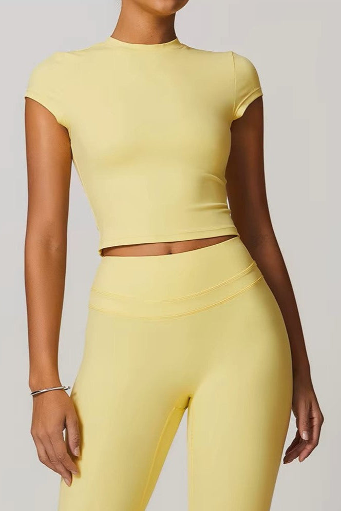 Athena Crop Top in Yellow