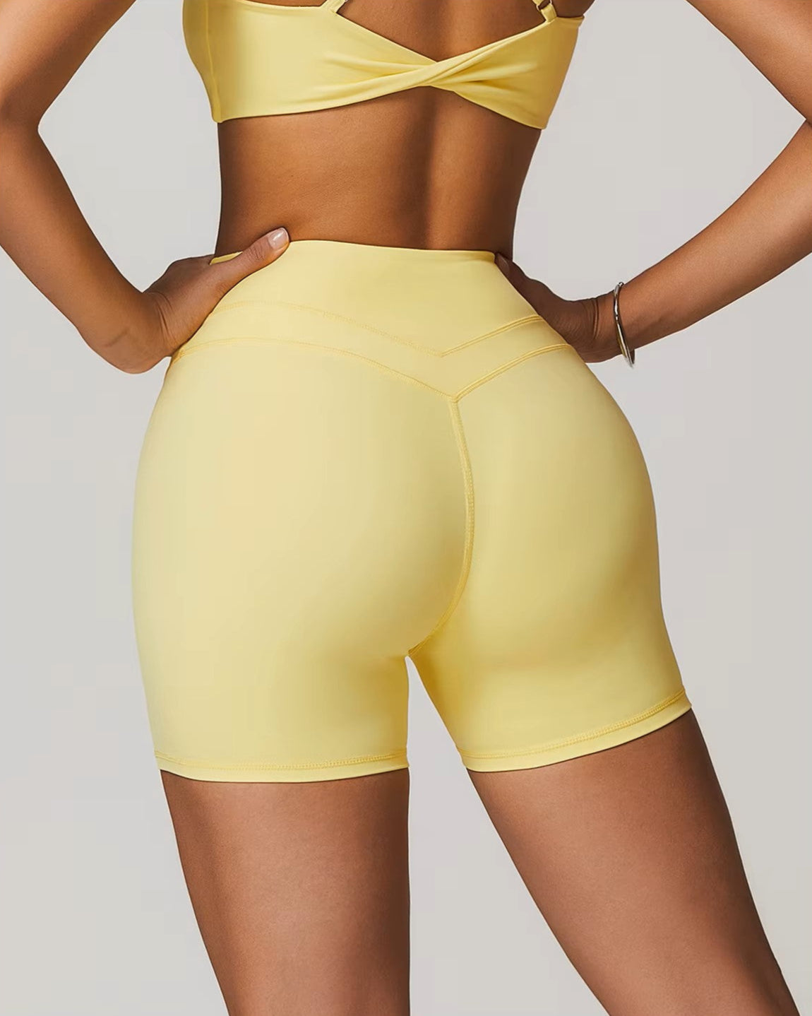 Athena Shorts in Yellow