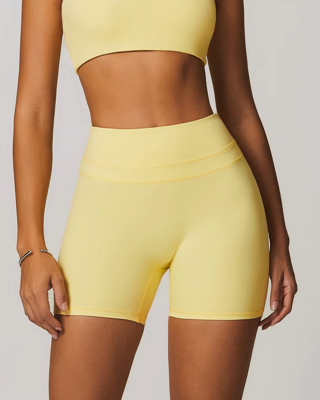 Athena Shorts in Yellow